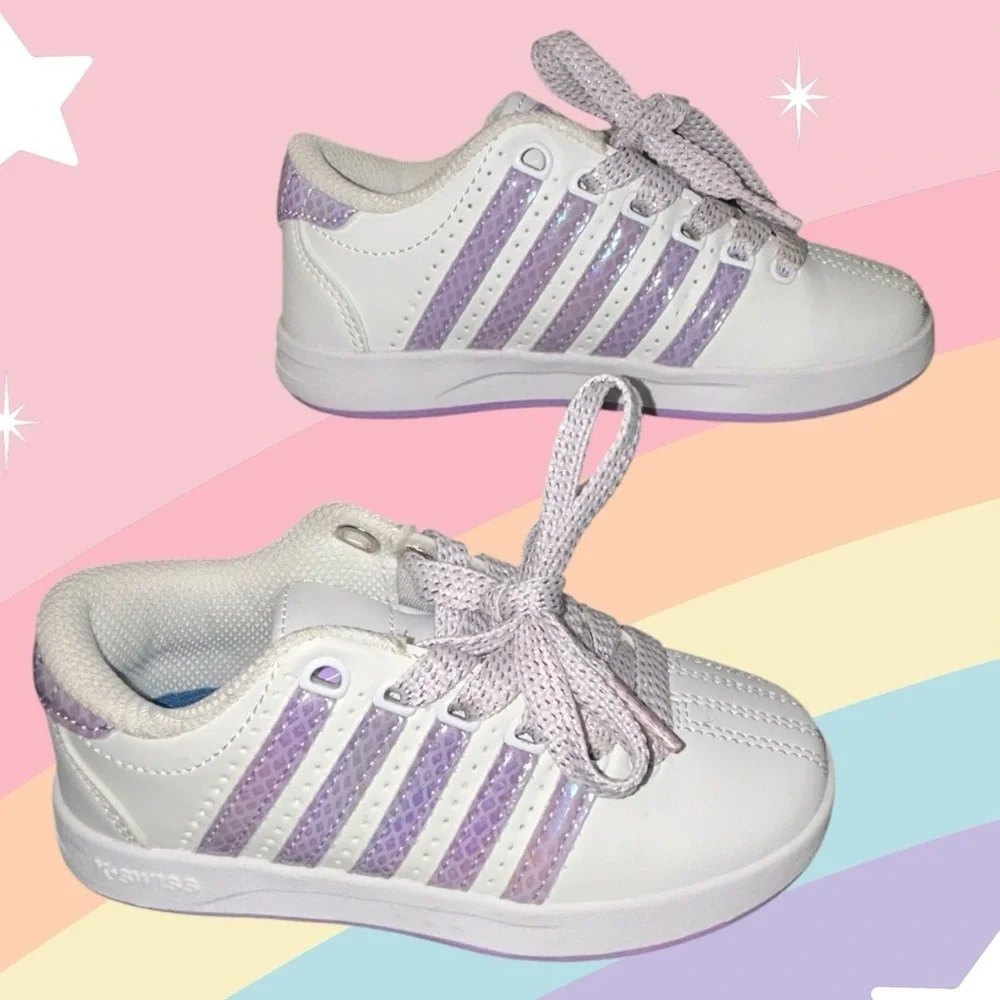 K- Swiss Girls’ Sneakers – Size 11 (Toddler/Youth)